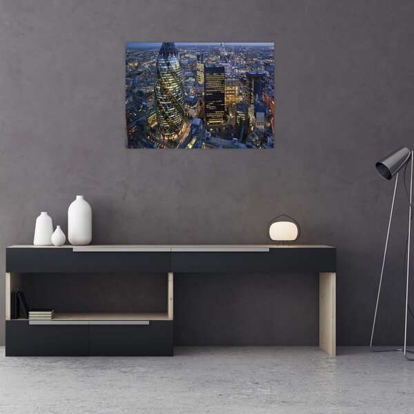 Tablou - Panorama de seară a Londrei (70x50 cm)