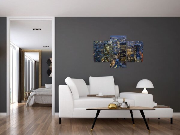Tablou - Panorama de seară a Londrei (90x60 cm)