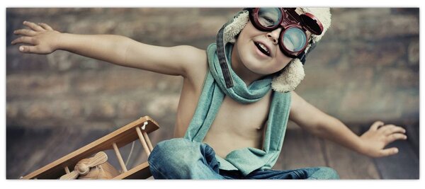 Tablou - Tânăr aviator (120x50 cm)