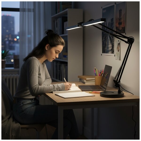 Brilagi - Lampă de birou LED reglabilă VARIO LED/15W/230V 3000-6000K neagră