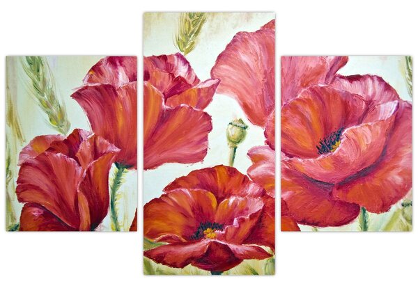 Tablou - Mac - flori (90x60 cm)