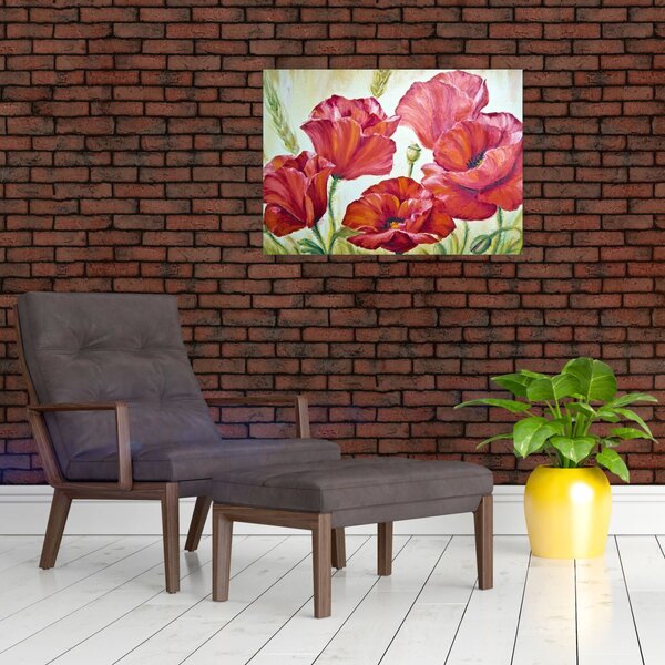 Tablou - Mac - flori (70x50 cm)