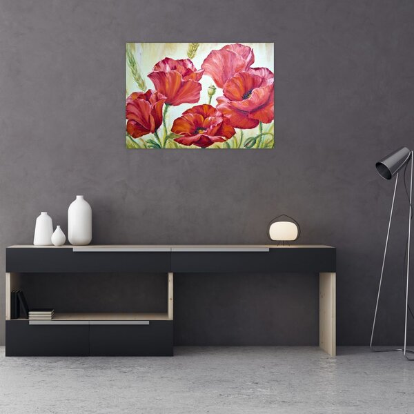 Tablou - Mac - flori (70x50 cm)