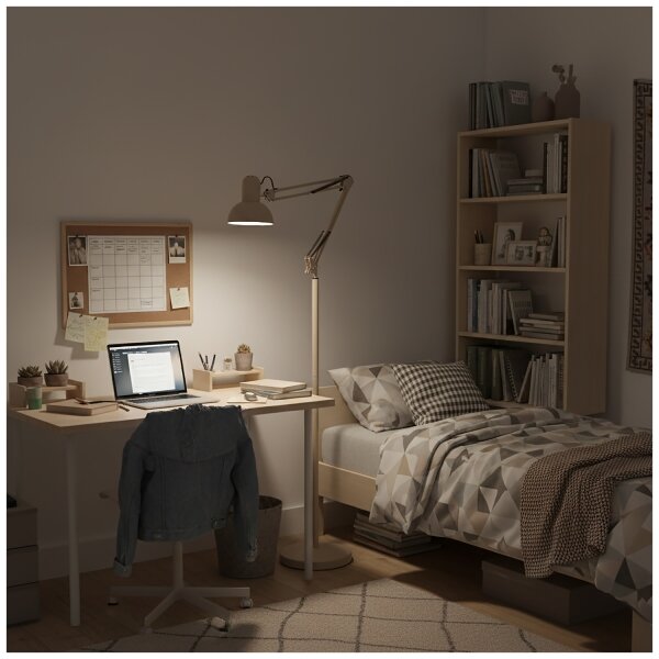 Brilagi - Lampă de podea flexibilă TASKER 1xE27/60W/230V 184 cm bej