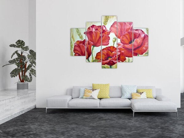 Tablou - Mac - flori (150x105 cm)