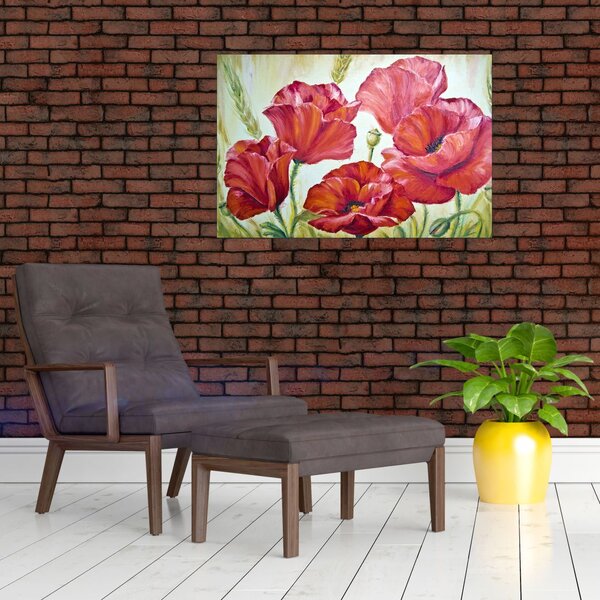 Tablou - Mac - flori (90x60 cm)