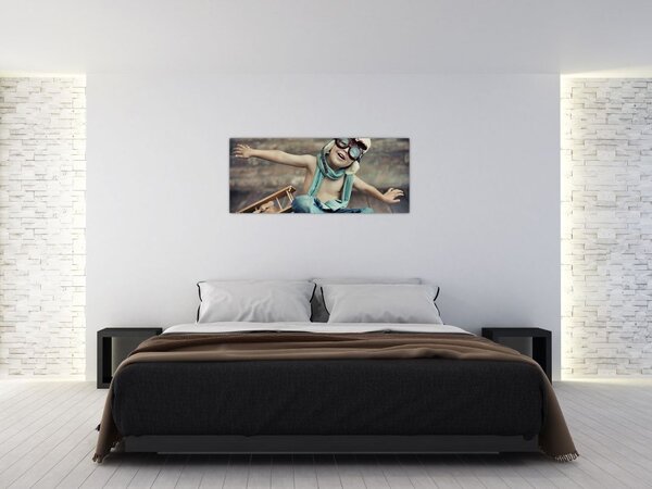 Tablou - Tânăr aviator (120x50 cm)