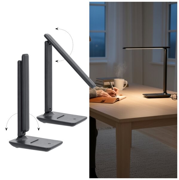 Brilagi -LED Lampă de birou reglabilă VARIO LED/7W/230V 3000/4000/6500K antracit