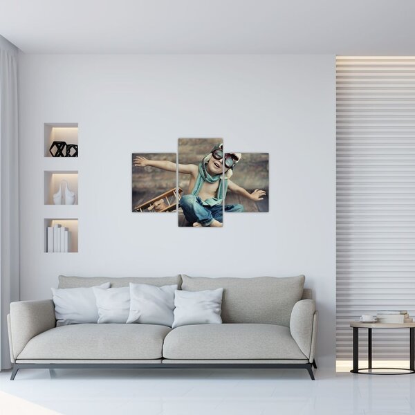 Tablou - Tânăr aviator (90x60 cm)