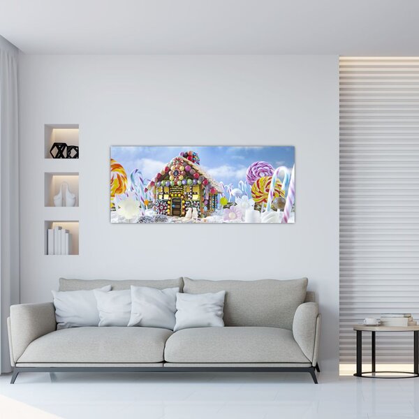 Tablou - Căsuță de turtă dulce (120x50 cm)