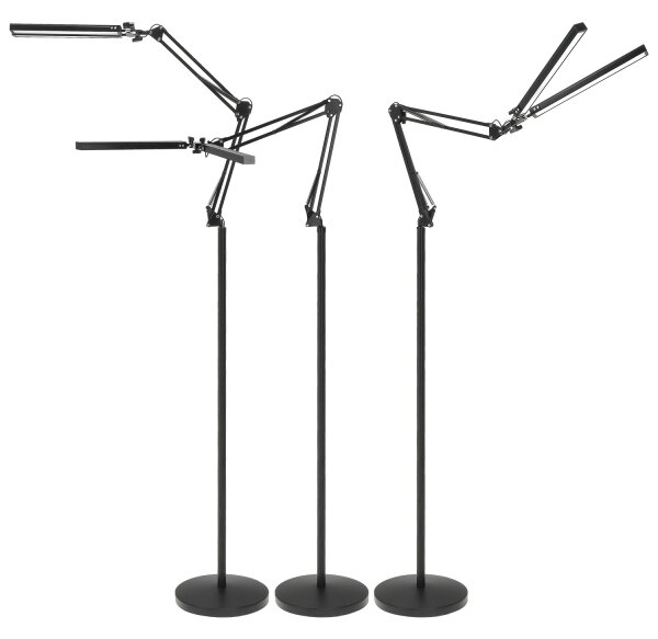 Brilagi - Lampadar flexibil VARIO LED dimabil/14W/5V 157 cm negru