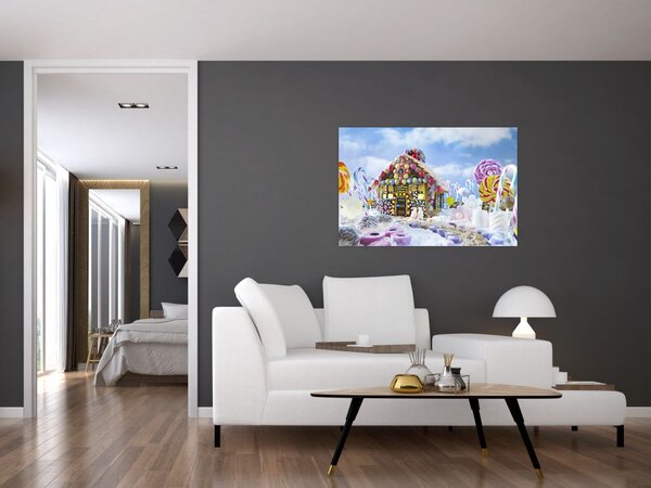 Tablou - Căsuță de turtă dulce (90x60 cm)