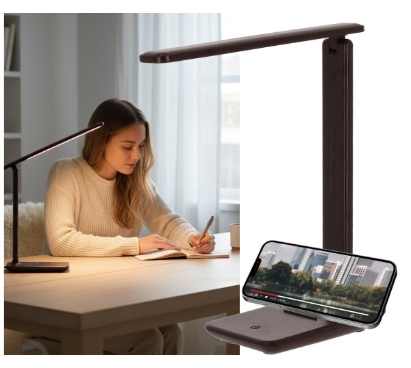 Brilagi-LED Lampă de masă cu intensitate reglabilă MODO LED/7W/230V 3000/4000/6500K maro