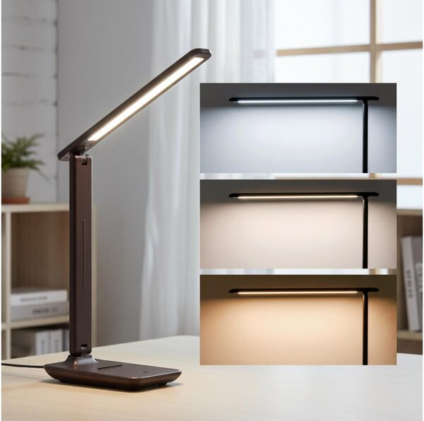 Brilagi-LED Lampă de masă cu intensitate reglabilă MODO LED/7W/230V 3000/4000/6500K maro
