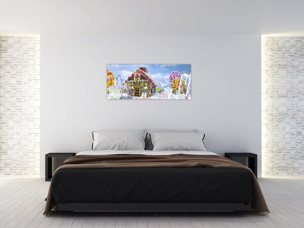 Tablou - Căsuță de turtă dulce (120x50 cm)