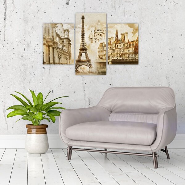 Tablou - Monumente din Paris (90x60 cm)