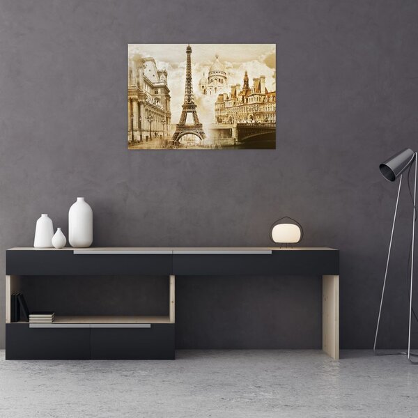 Tablou - Monumente din Paris (70x50 cm)