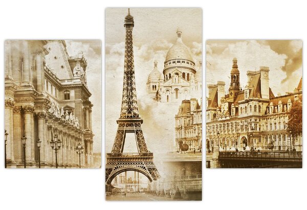Tablou - Monumente din Paris (90x60 cm)
