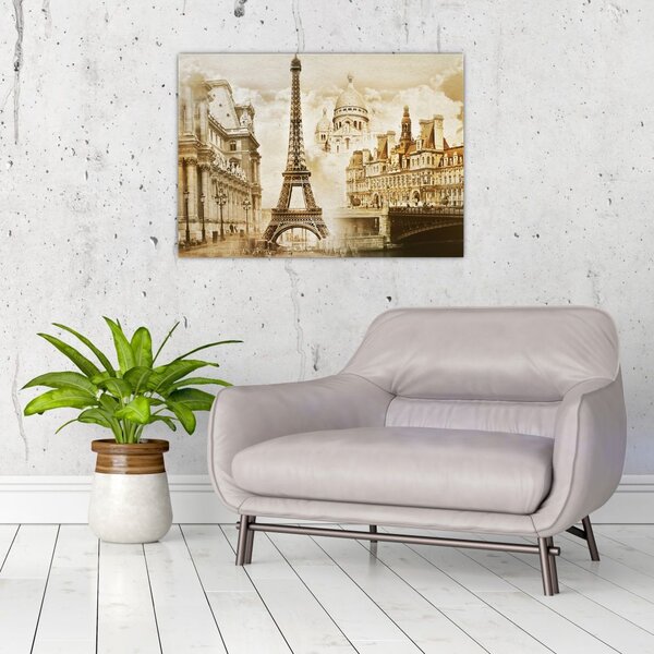 Tablou - Monumente din Paris (70x50 cm)