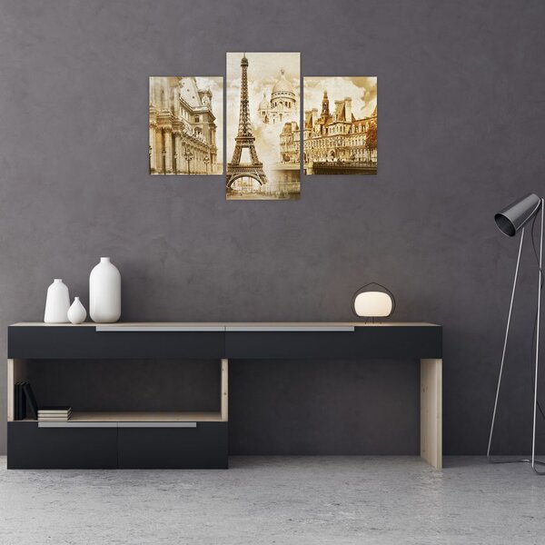 Tablou - Monumente din Paris (90x60 cm)