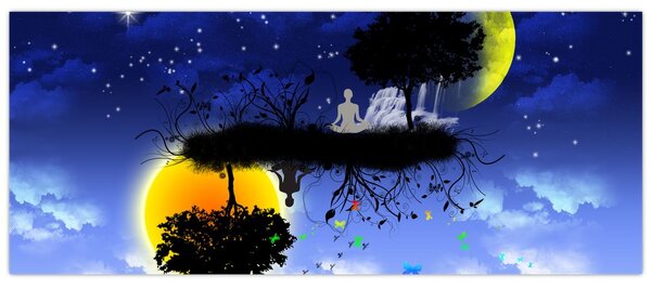 Tablou - Reflecția echilbrului (120x50 cm)