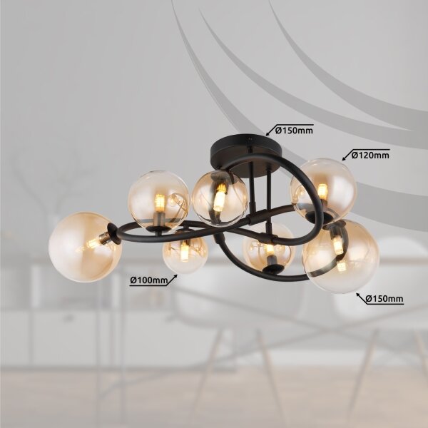 Globo 56141-7D - Lustră LED aplicată TUBERIUS 7xG9/3,5W/230V