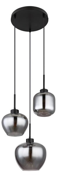 Globo 15549-3SH - Lampă suspendată pe cablu, finisaj mat, 3xE27/40W/230V, neagră