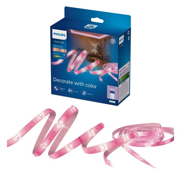 Philips -LED RGB bandă reglabilă SMART STRIP 15m LED/20W/230V 2200-6500K Wi-Fi