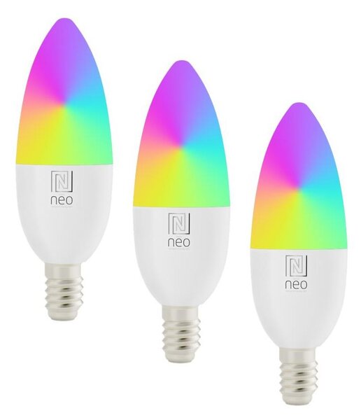 Immax NEO 07808C - Set de 3 becuri LED RGB+CCT reglabile E14/4,8W/230V