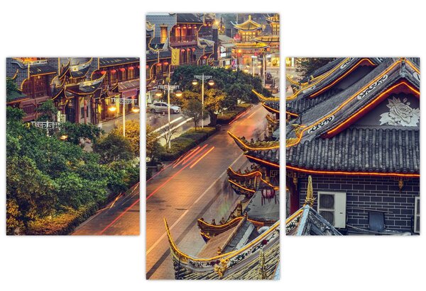 Tablou - Qintai Road, Chengdu, China (90x60 cm)