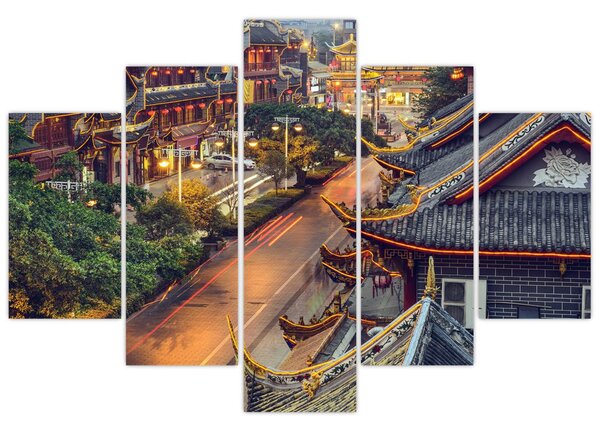 Tablou - Qintai Road, Chengdu, China (150x105 cm)