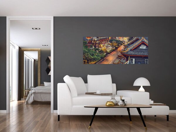 Tablou - Qintai Road, Chengdu, China (120x50 cm)