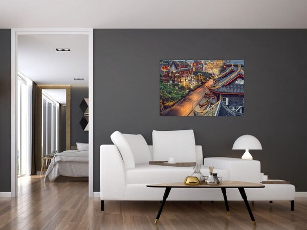 Tablou - Qintai Road, Chengdu, China (90x60 cm)
