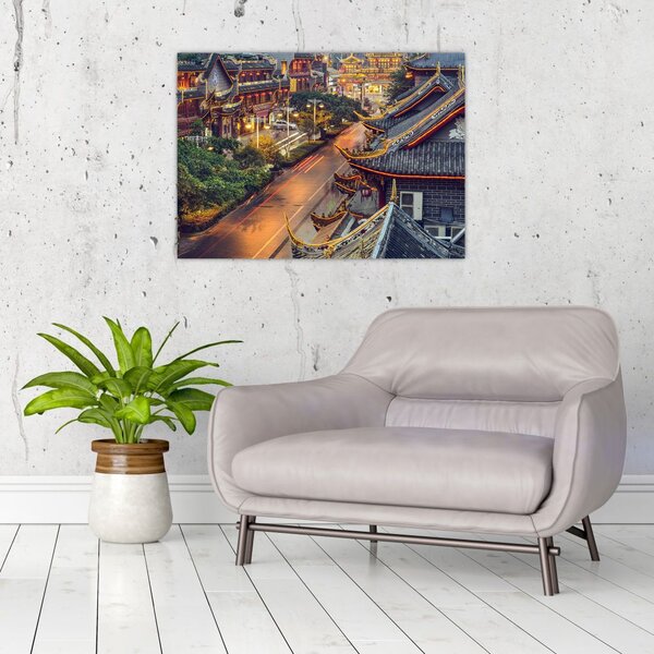 Tablou - Qintai Road, Chengdu, China (70x50 cm)