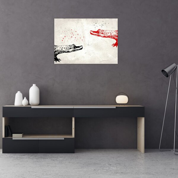 Tablou - Crocodili (70x50 cm)