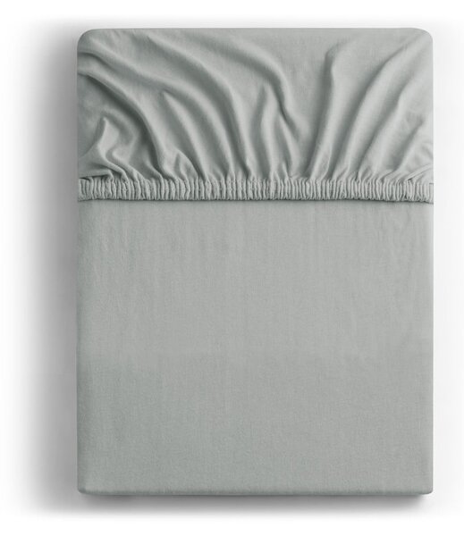 Cearșaf de pat DecoKing Amber Collection, 200-220 x 200 cm, gri