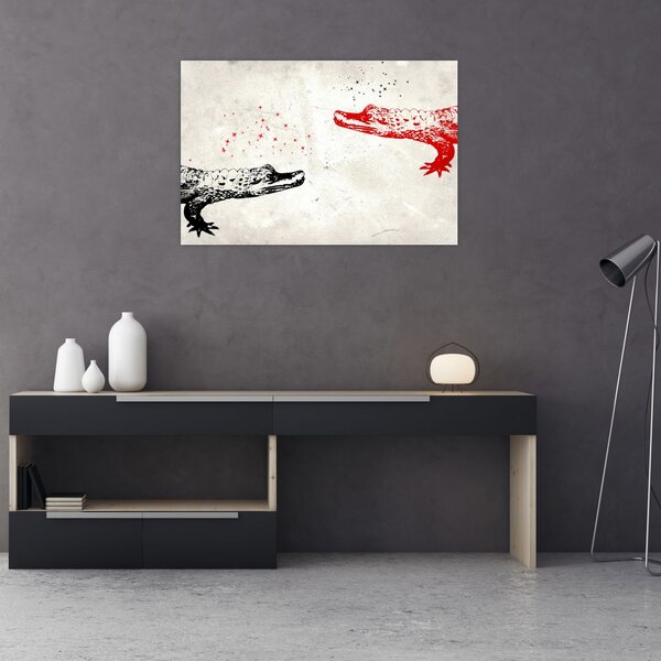 Tablou - Crocodili (90x60 cm)