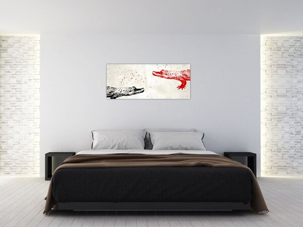 Tablou - Crocodili (120x50 cm)