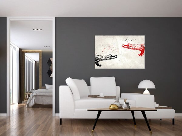 Tablou - Crocodili (90x60 cm)