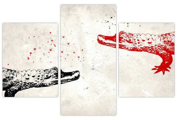 Tablou - Crocodili (90x60 cm)