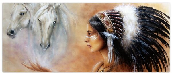 Tablou - Farmecele indienilor (120x50 cm)