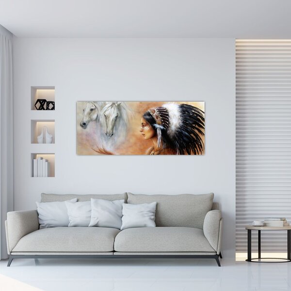 Tablou - Farmecele indienilor (120x50 cm)