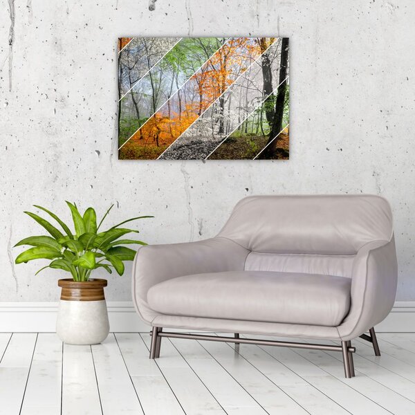 Tablou - Schimbarea anotimpurilor (70x50 cm)