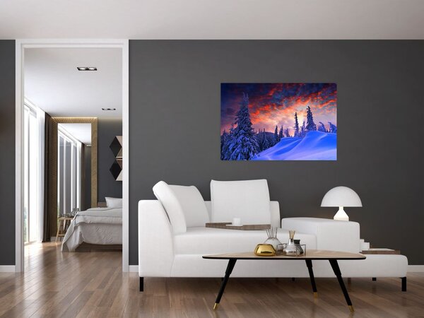 Tablou - Amurg dev iarnă (90x60 cm)
