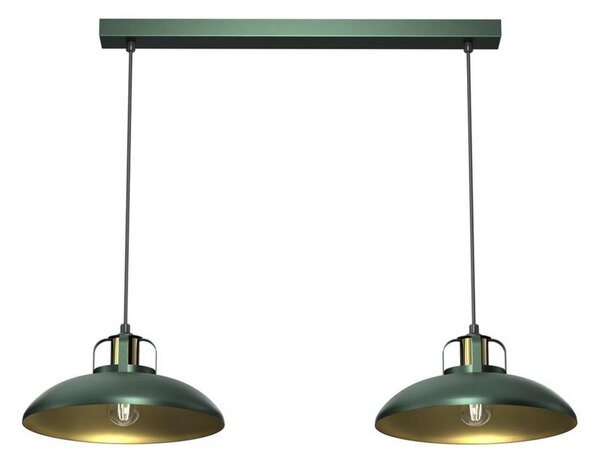 Lustră pe cablu Brilagi FLAMENGO 2xE27/60W/230V verde