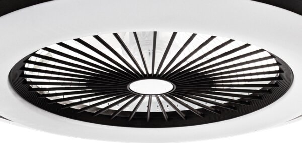 Plafonieră LED dimabilă cu ventilator ZEPHYR LED/48W/230V negru + telecomandă