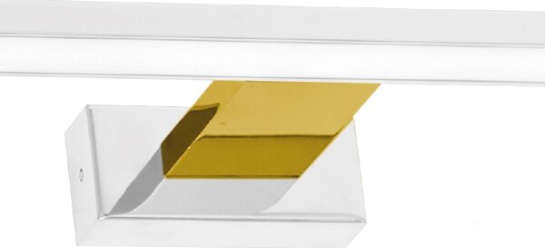 Corp de iluminat LED pentru oglindă de baie SHINE, 13,8 W, 230 V, 60 cm, IP44, alb/auriu