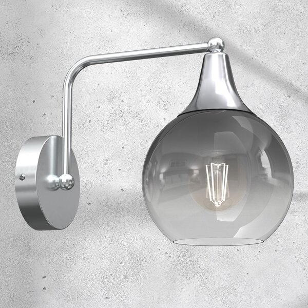 Lampă de perete MONTE 1xE27/60W/230V crom lucios