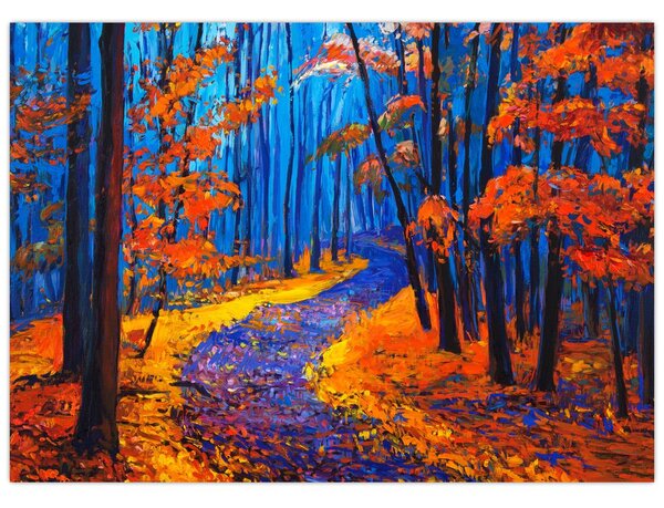 Tablou - Pădurea toamna (70x50 cm)