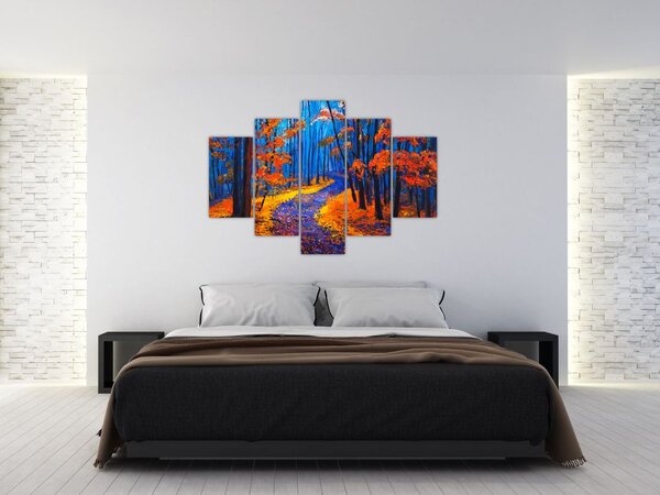 Tablou - Pădurea toamna (150x105 cm)